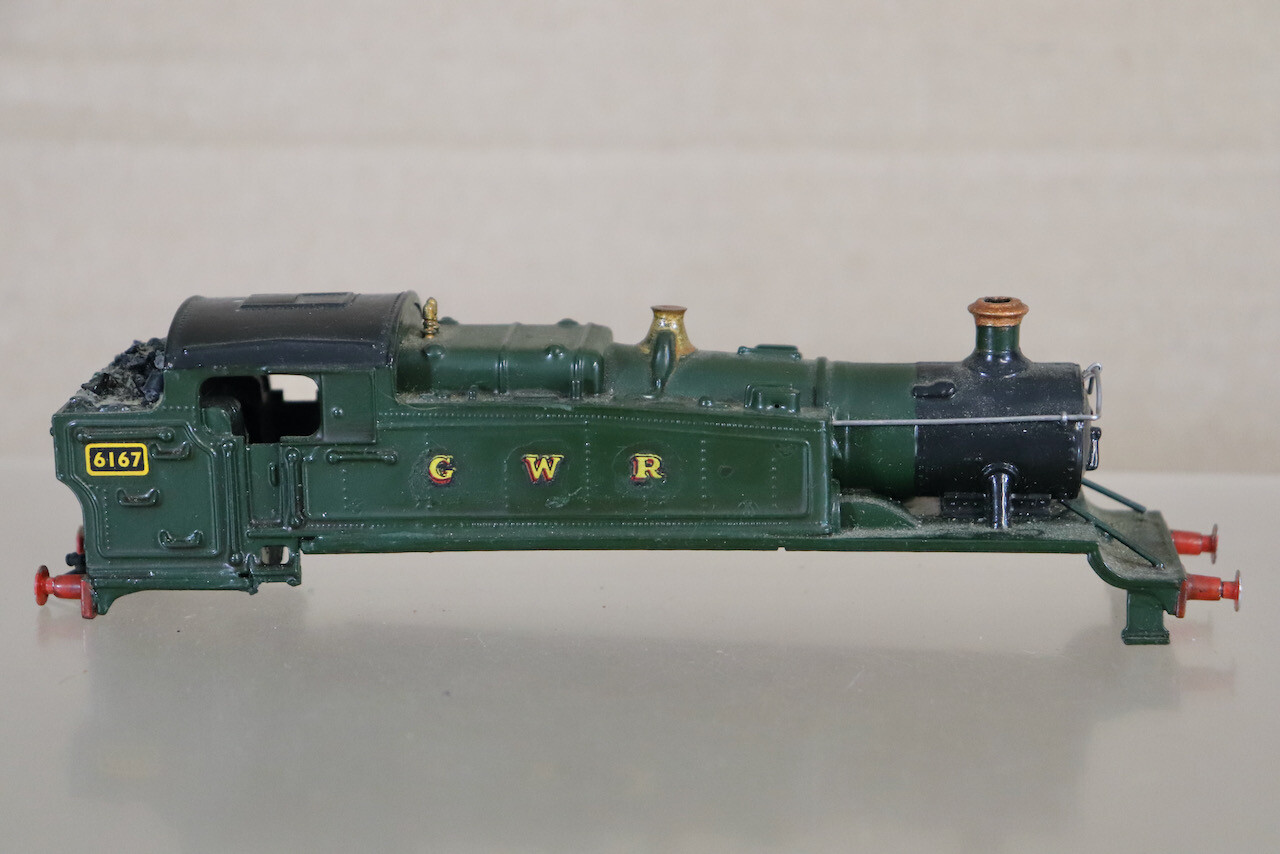 AIRFIX KIT BUILT BODY for GWR 2-6-2 CLASS 61XX PRAIRIE TANK LOCOMOTIVE 6167 oa