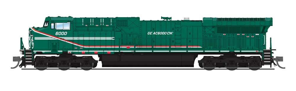 Broadway N-Scale 6278 GE AC6000CW – Sound & DCC General Electric 6000