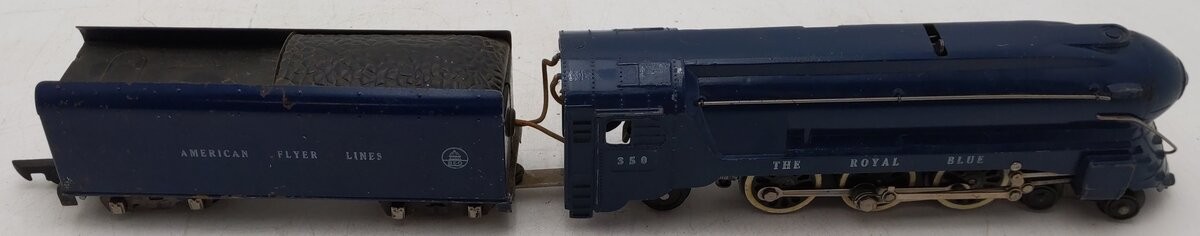 American Flyer 350 Vintage S B&O The Royal Blue 4-6-2 Diecast Steam Locomotive