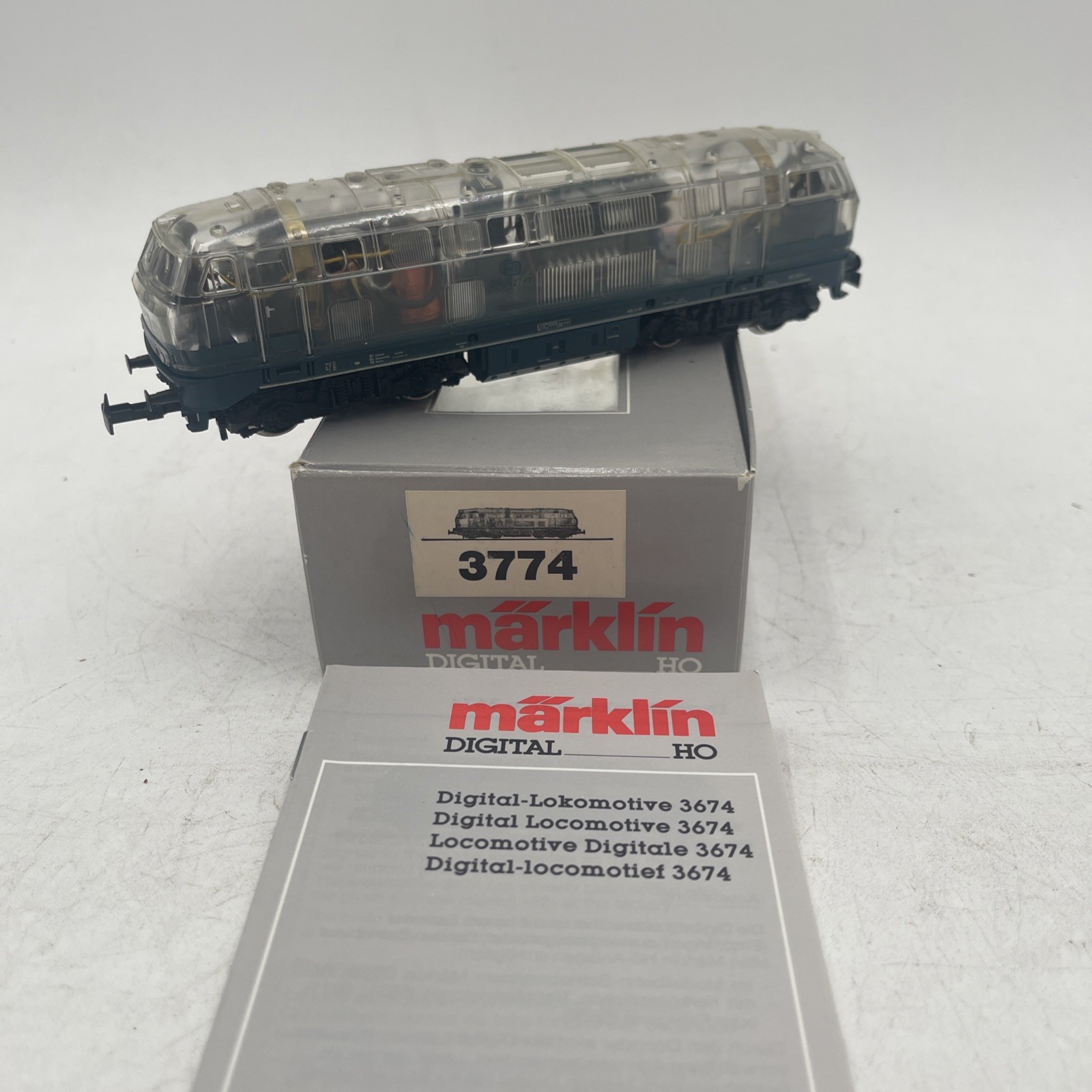 MARKLIN MäRKLIN 3774 DB CLASS BR 216 LOCO DIGITAL Translucent RARE