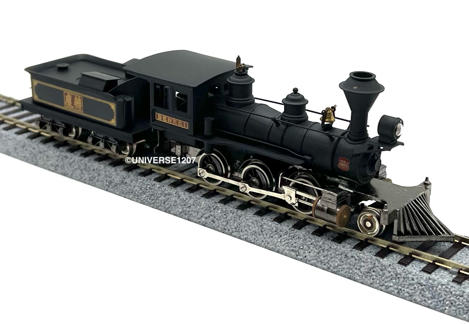 HO KTM H.K. Porter JGR 7100 2-6-0 Steam Locomotive RTR H0 Vintage Brass Model