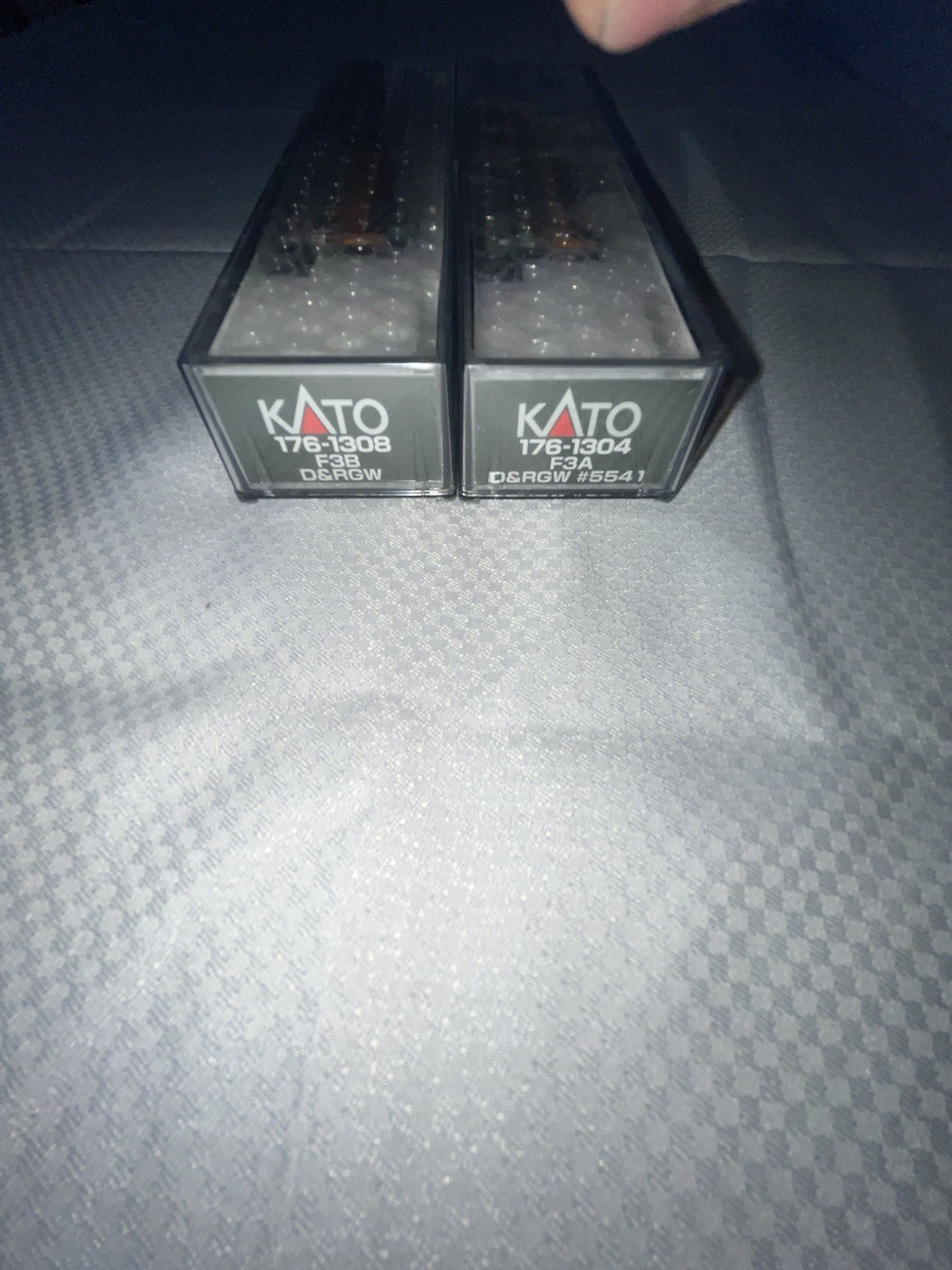 KATO D&RGW EMD F3A & F3B Diesel Locomotive N Scale Orange/Black/Silver