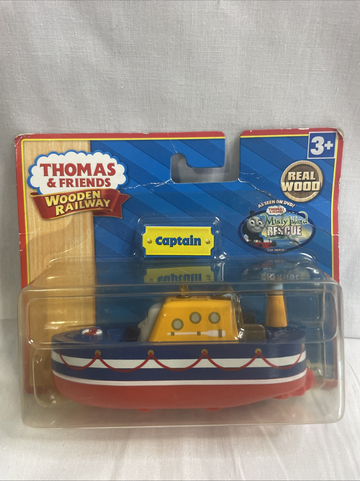 CAPTAIN Thomas & Friends Wooden Railway Train Misty Island Boat New Sealed