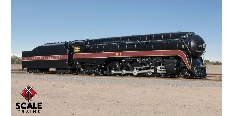 HO scale Fox Valley Class J 4-8-4 N&W 611 DCC/Sound SXT 38845 Norfolk & Western