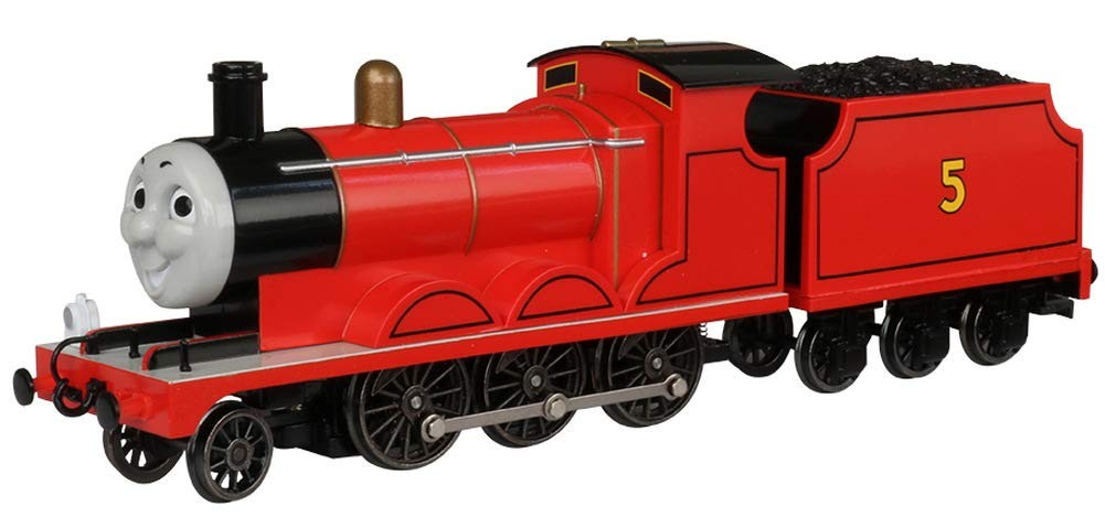 Bachmann HO Scale James The Red Engine Electric Locomotive Moving Eyes 28-58743