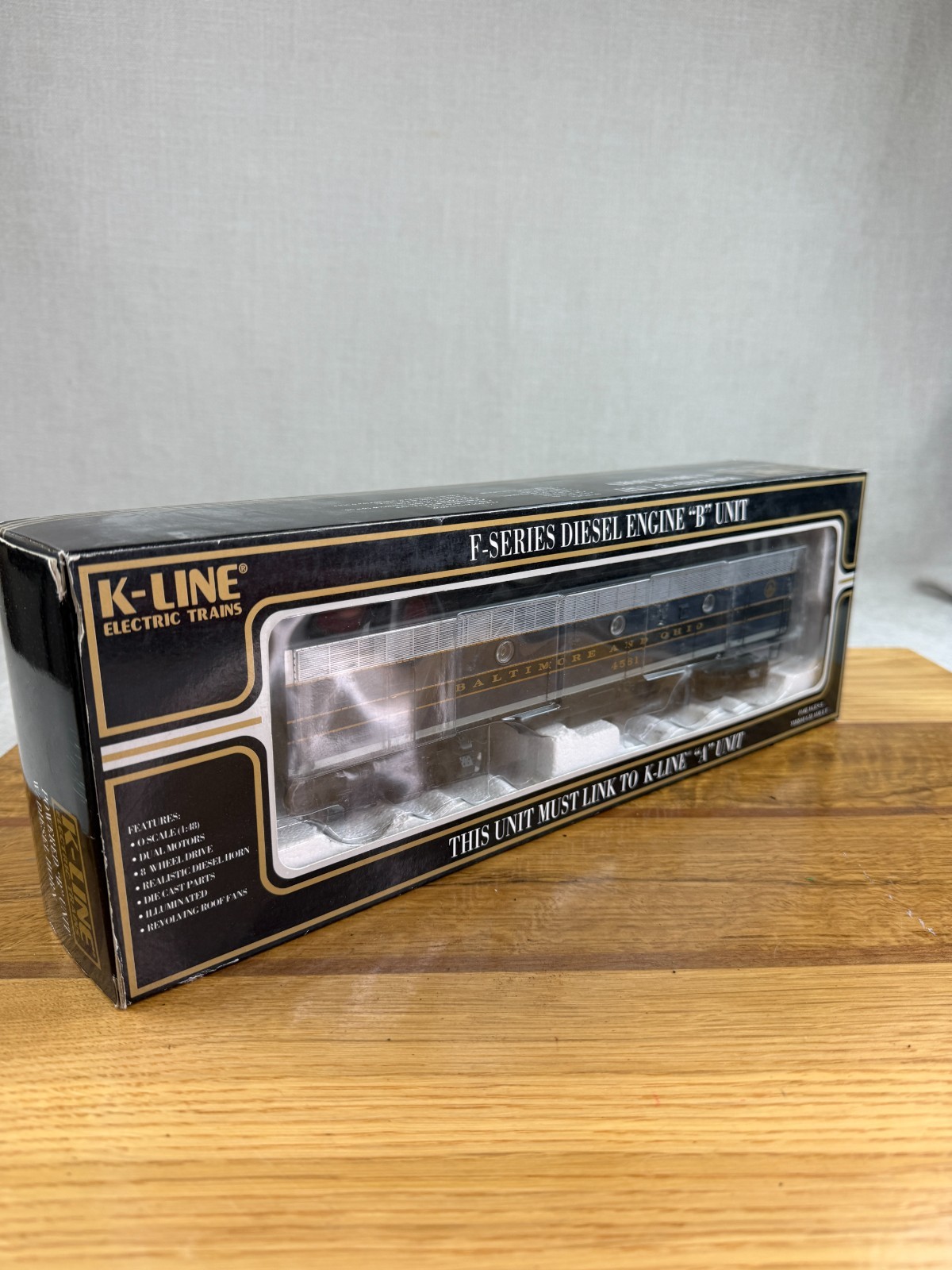 K-LINE B&O O Scale F7 A+B Powered Unit Diesel Locomotive Engine DL K25102 -4560