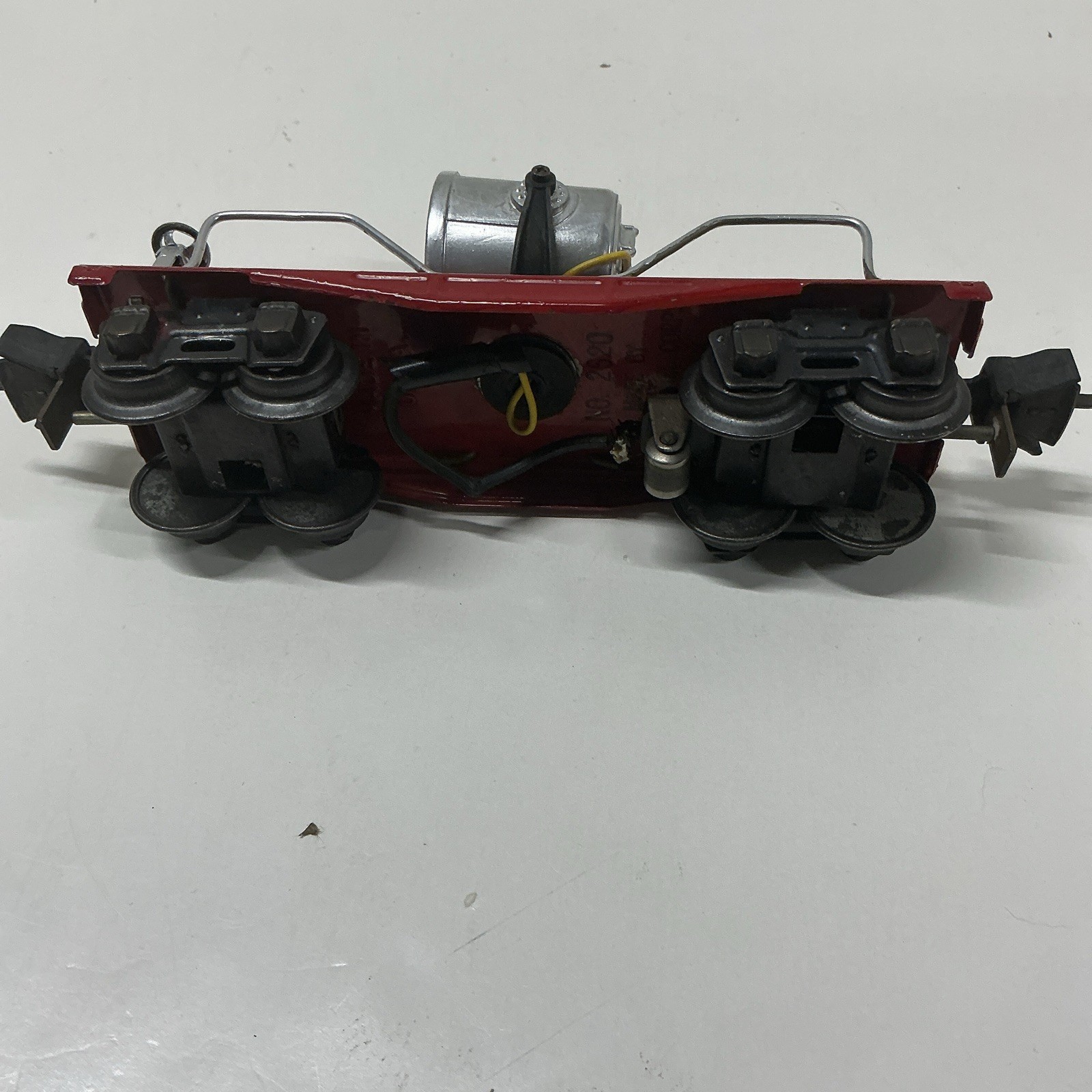 O Gauge Analog 3-Rail Electric Powered Locomotive Chassis Metal Red 2620