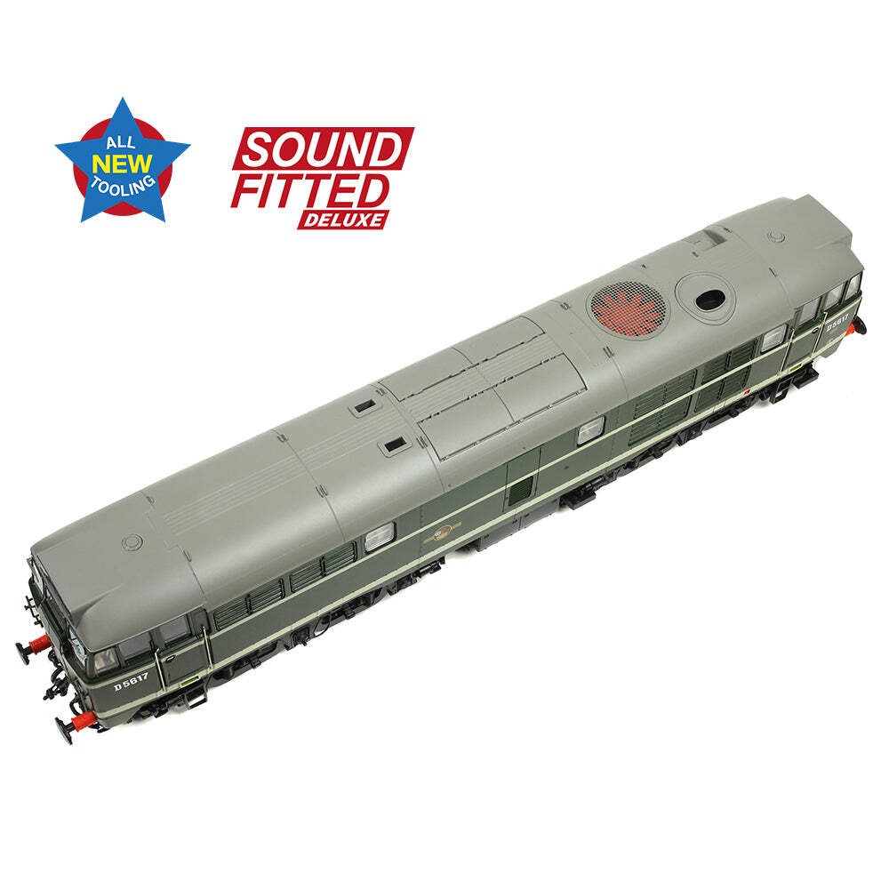 Bachmann 35-801ASFX OO Gauge Class 30 D5617 BR Green (Late) DCC SOUND DELUXE