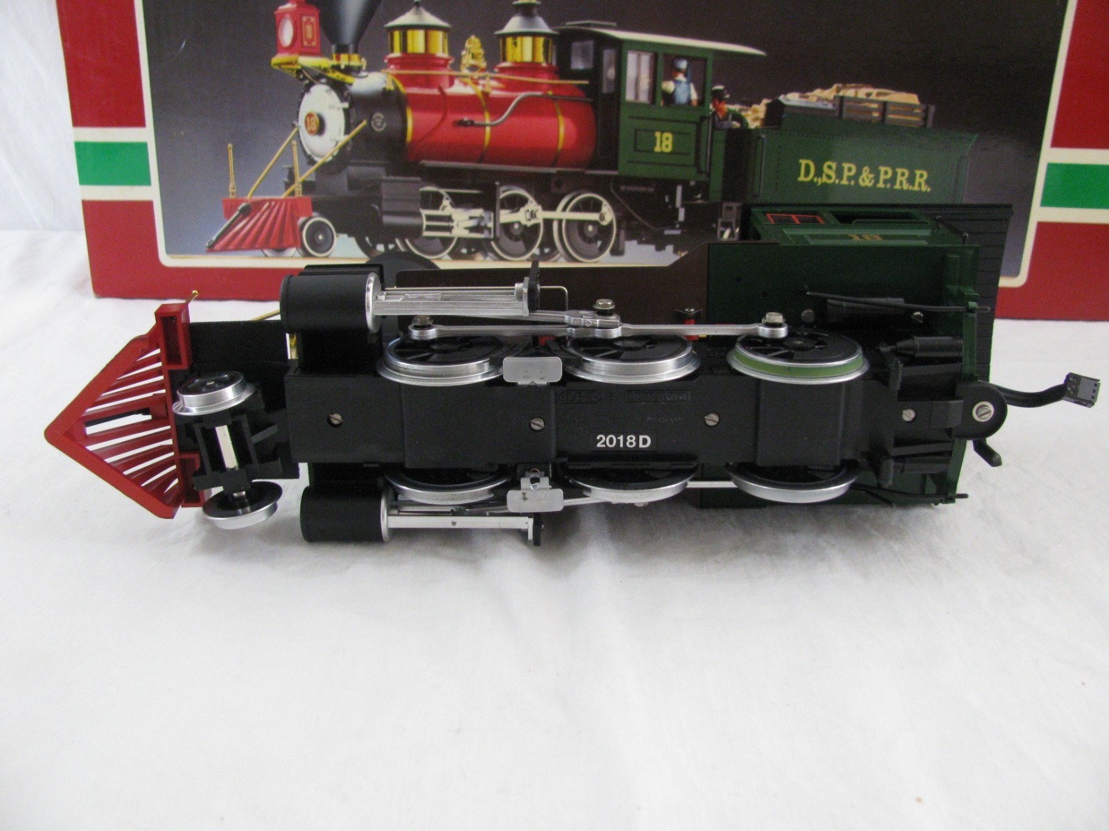 Vintage Lehmann LGB G Scale DSP & PRR 2-6-0 Mogul Steam Locomotive #2018D EX