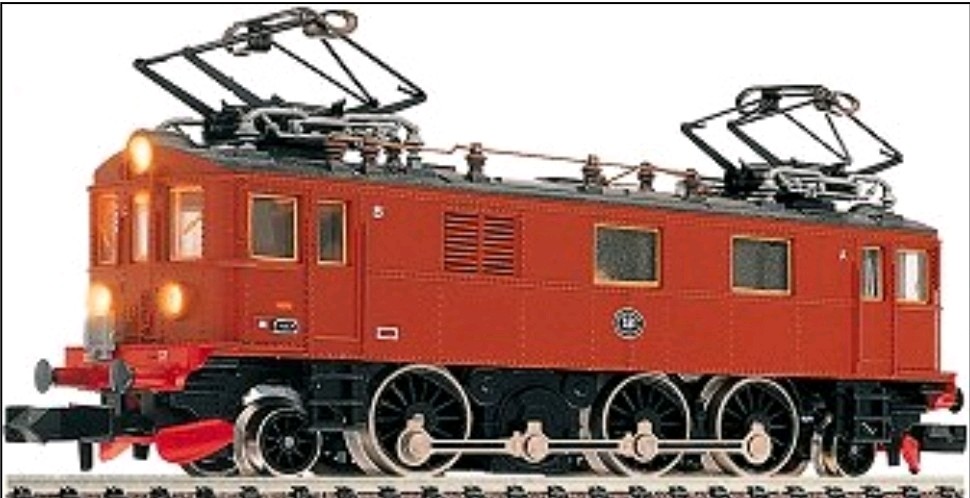FLEISCHMANN 7368 Vintage Electric Locomotive Sweden DU-2 SJ Box Scale-N 1/160