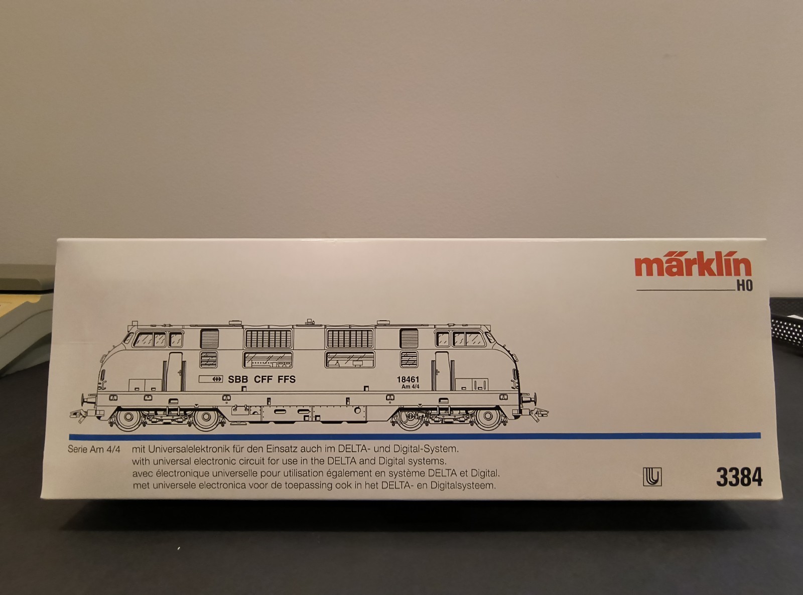 MARKLIN HO 3384 BR Am 4/4 SBB DIESEL LOCO OP # 18461 Delta Diesel NIB MHI