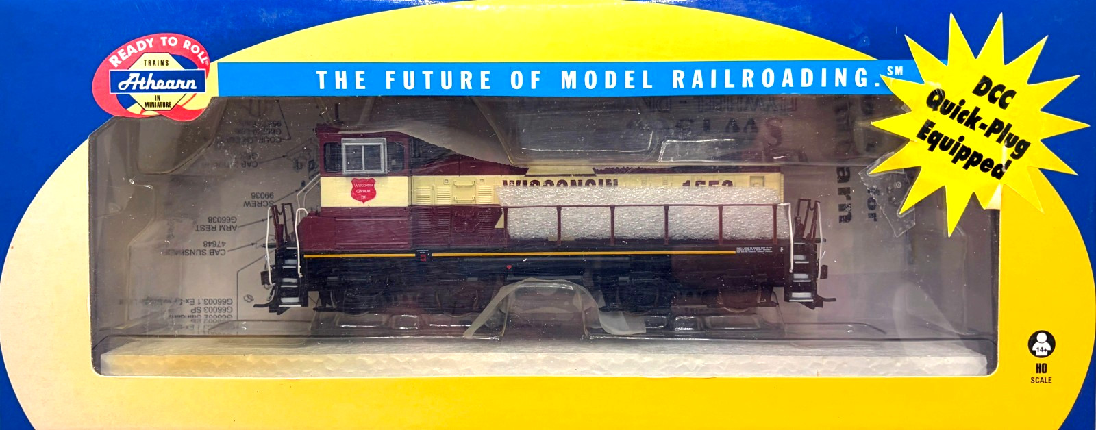 HO ATHEARN 96692 SW1500 WISCONSIN CENTRAL WC # 1553 DCC QUICK PLUG EQUIPPED
