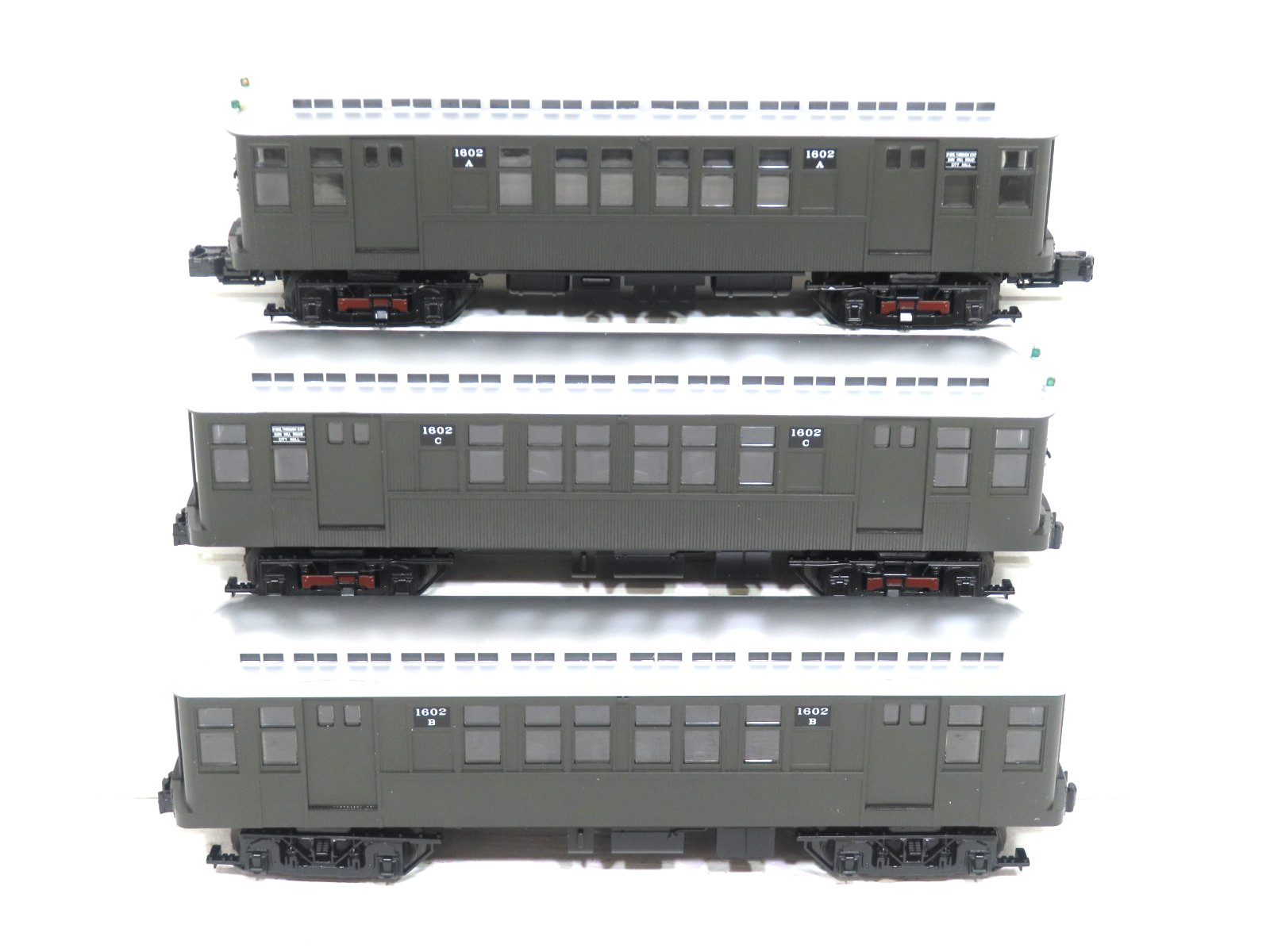 MTH 30-2759-1 NY Transit Two Tone Green Subway Set w/PS2 LN 13386