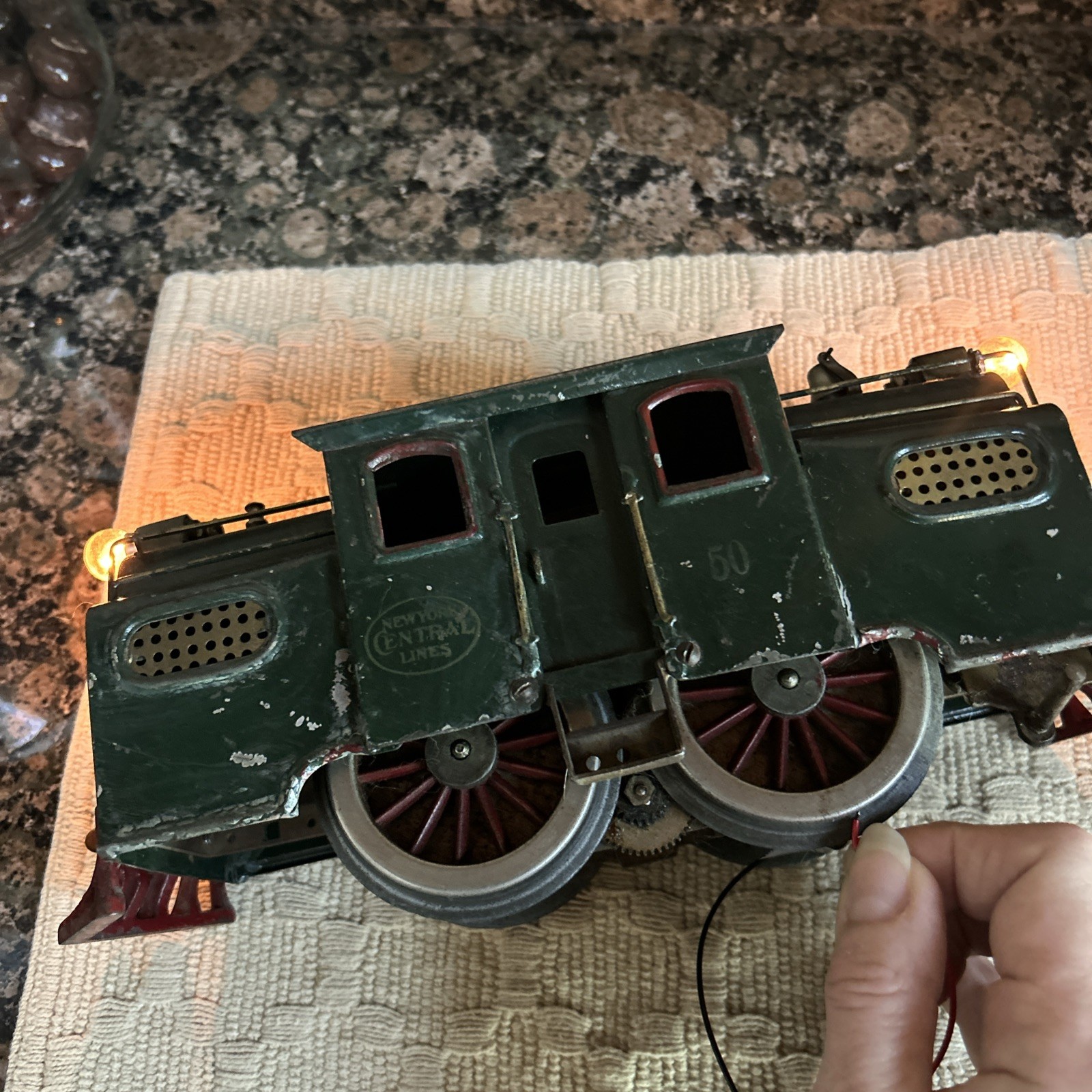 LIONEL #50 Standard Gauge Electric Locomotive Engine 1924 Green New York Central