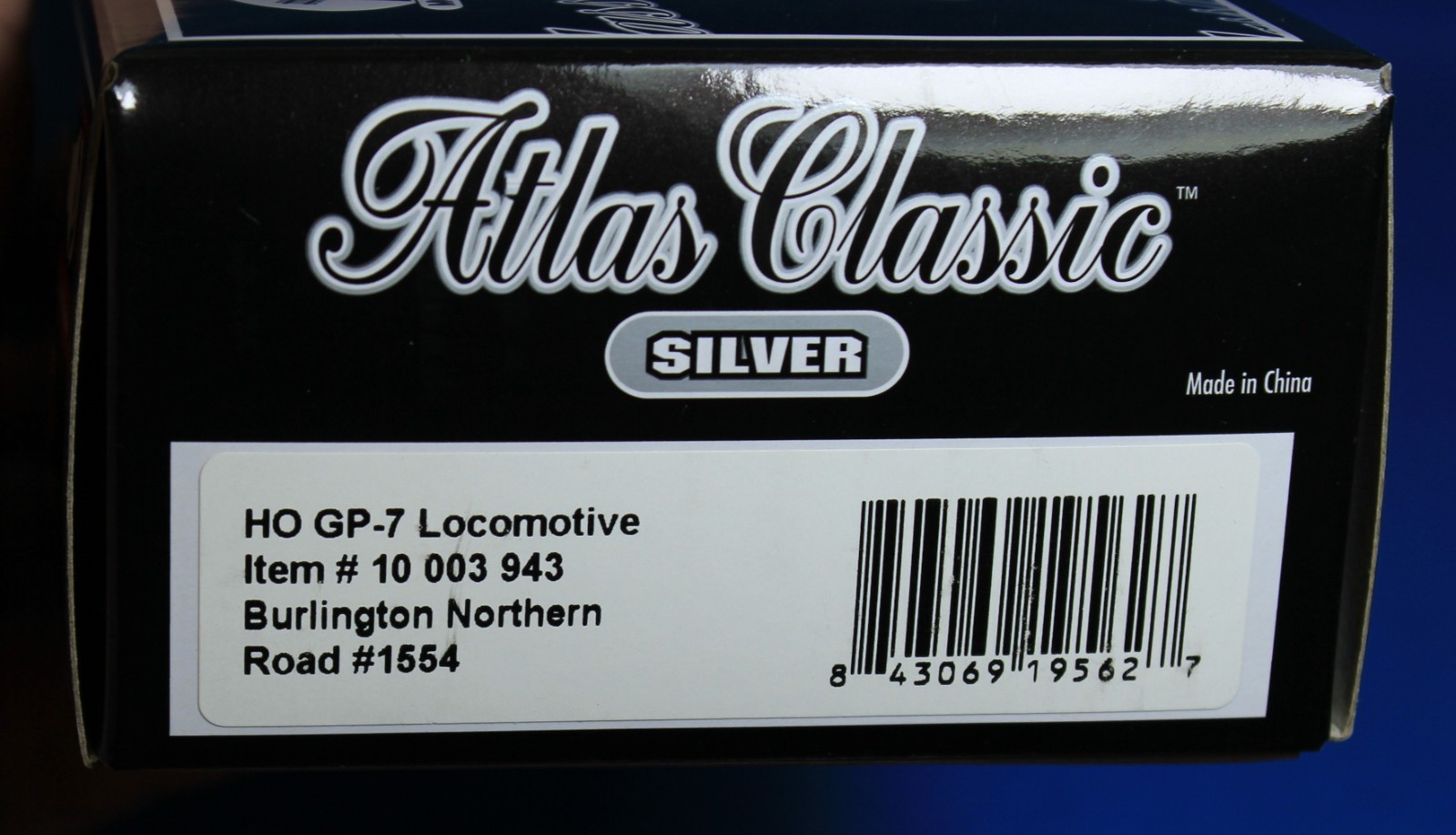 HO Scale – ATLAS CLASSIC SILVER 10 003 943 BURLINGTON NORTHERN GP7 Sound Ready