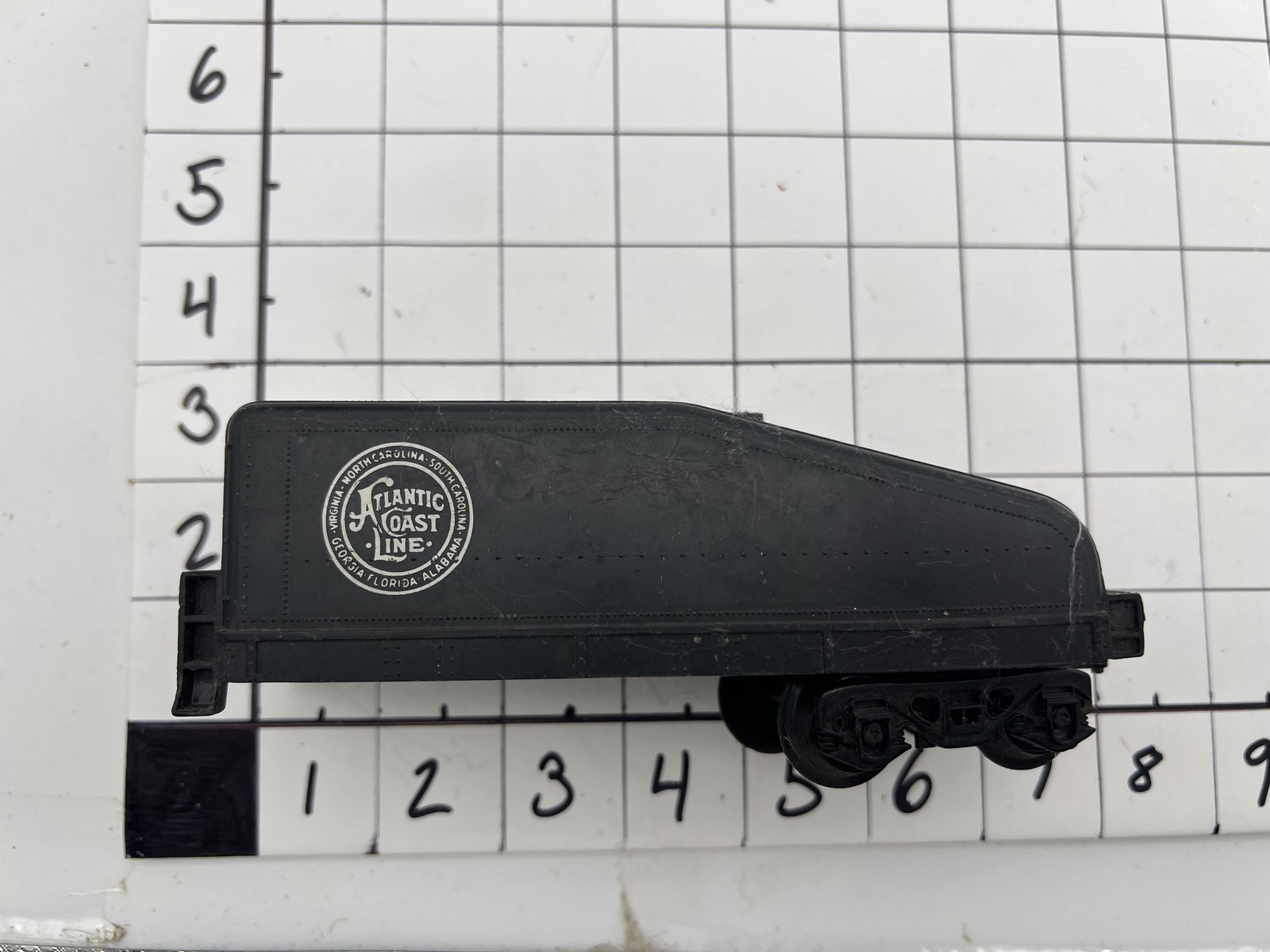 Lionel O Gauge Atlantic Coast Line Coal Tender Black Fair Condition