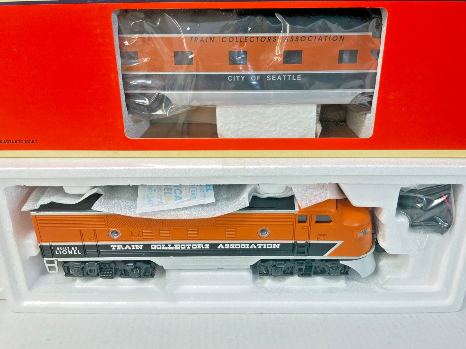 LIONEL 11737 1994 TCA 40th F3 ABA LOCOMOTIVES 2 EXTRA TCA CARS VINTAGE TESTED