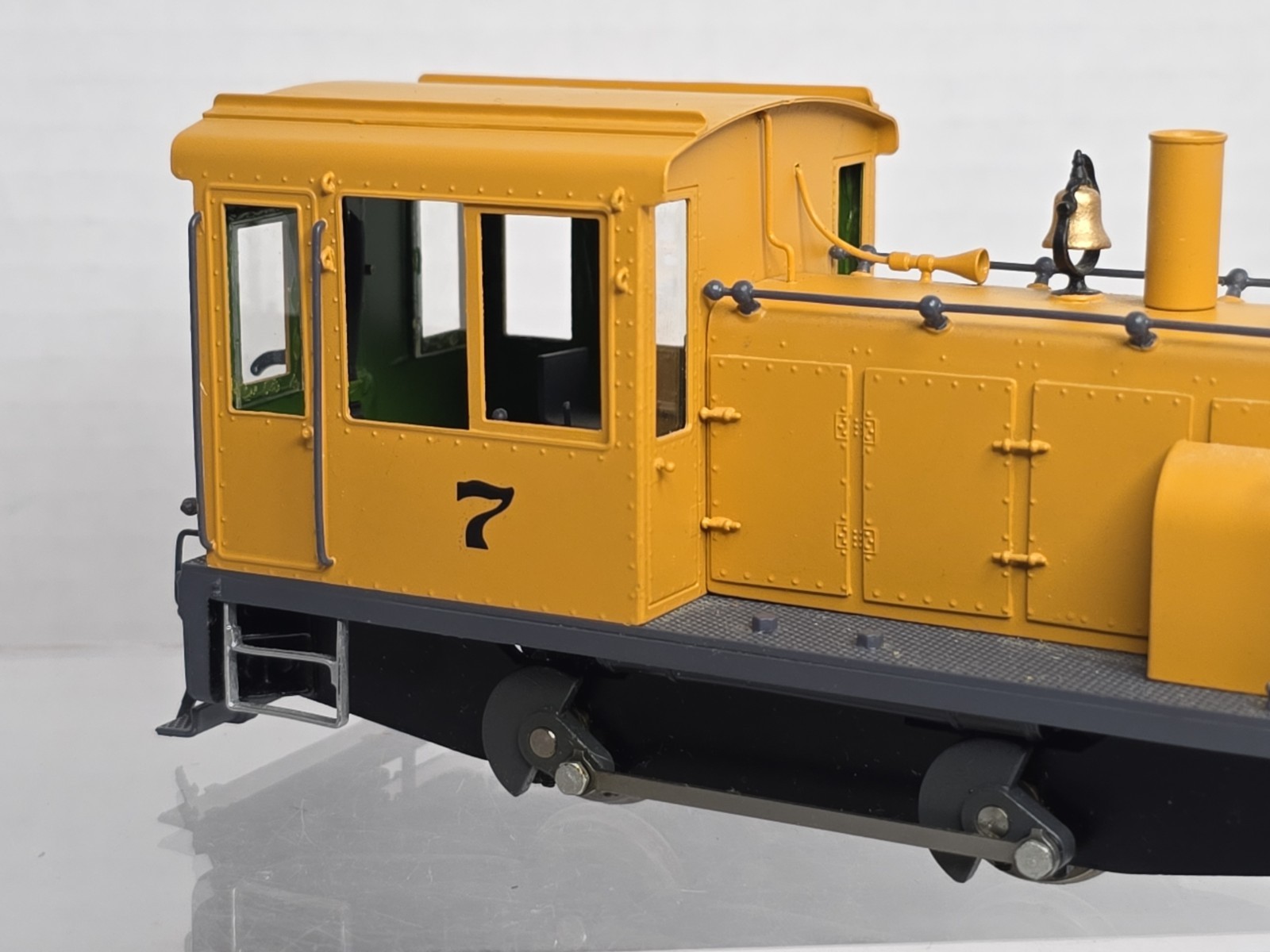 AMS On3 Scale Brass DC/DCC Sound Plymouth Diesel Switcher #7 Runs Well Ex/No Box
