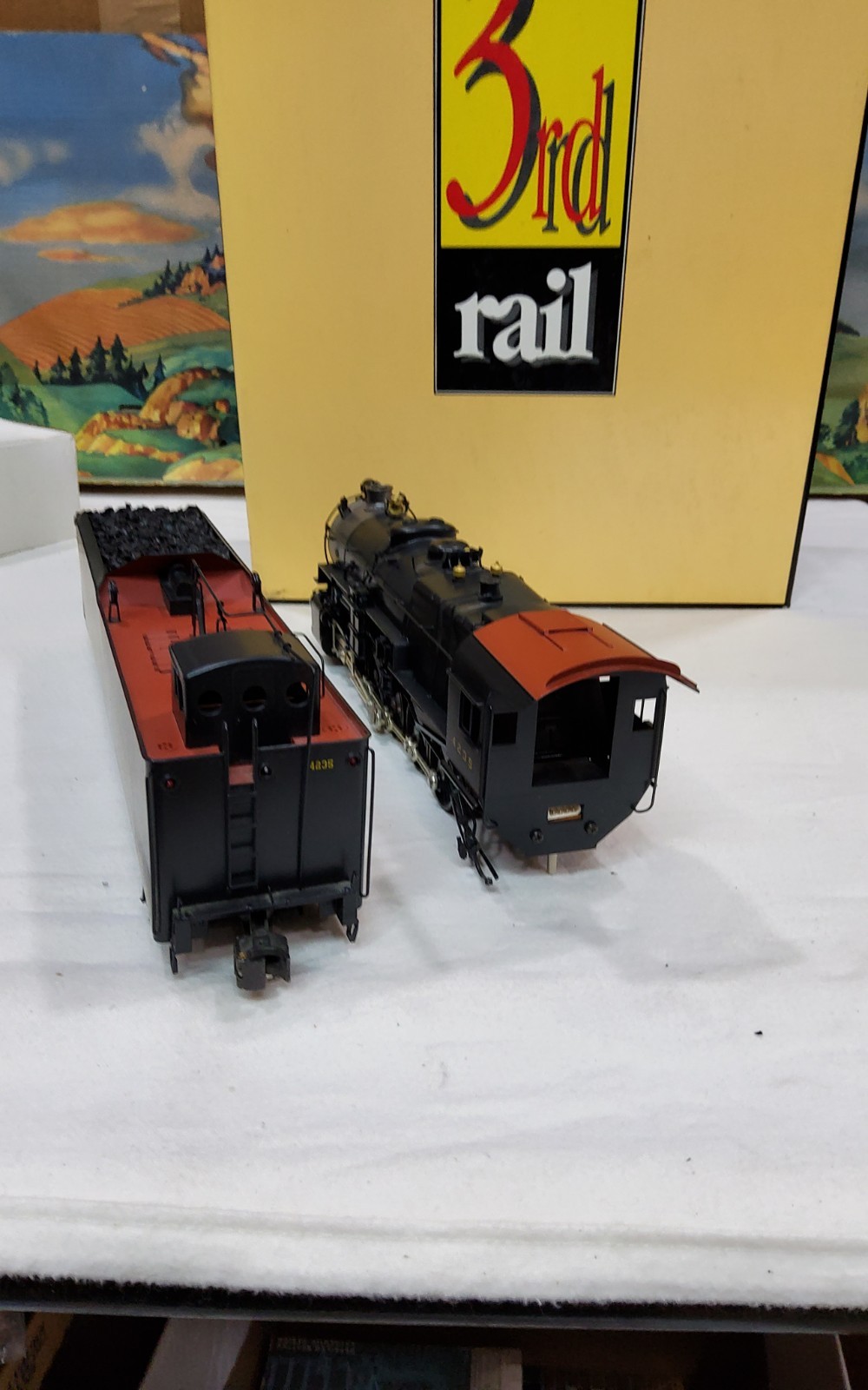3RD RAIL O SUNSET MODELS BRASS PRR 2-10-0 I-1 LONG TENDER LOCOMOTIVE, RUNS, OB