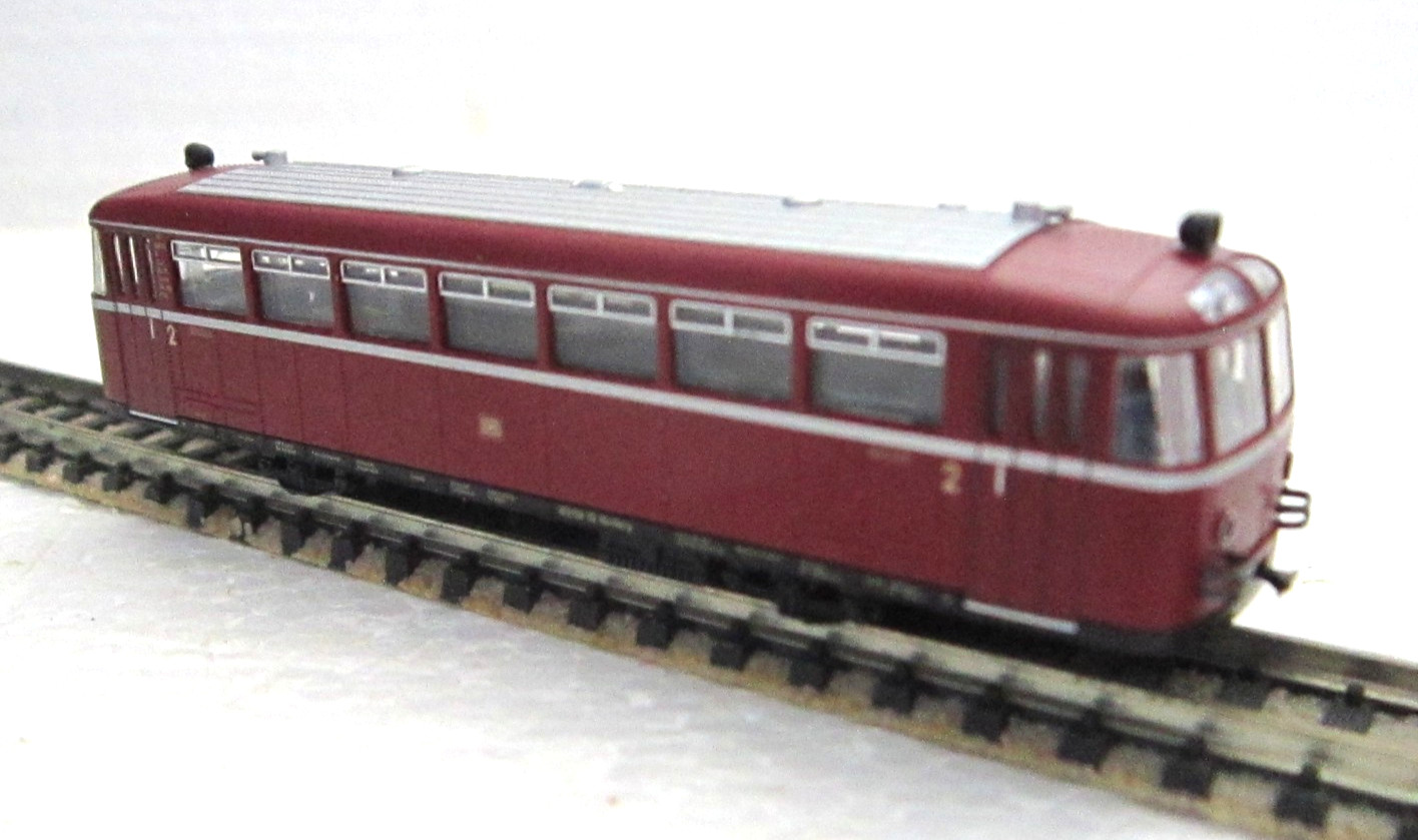 FLEISCHMANN 7400 7401K N DB VT95 DIESEL RAIL BUS & PASSENGER CAR SET OVP TESTED