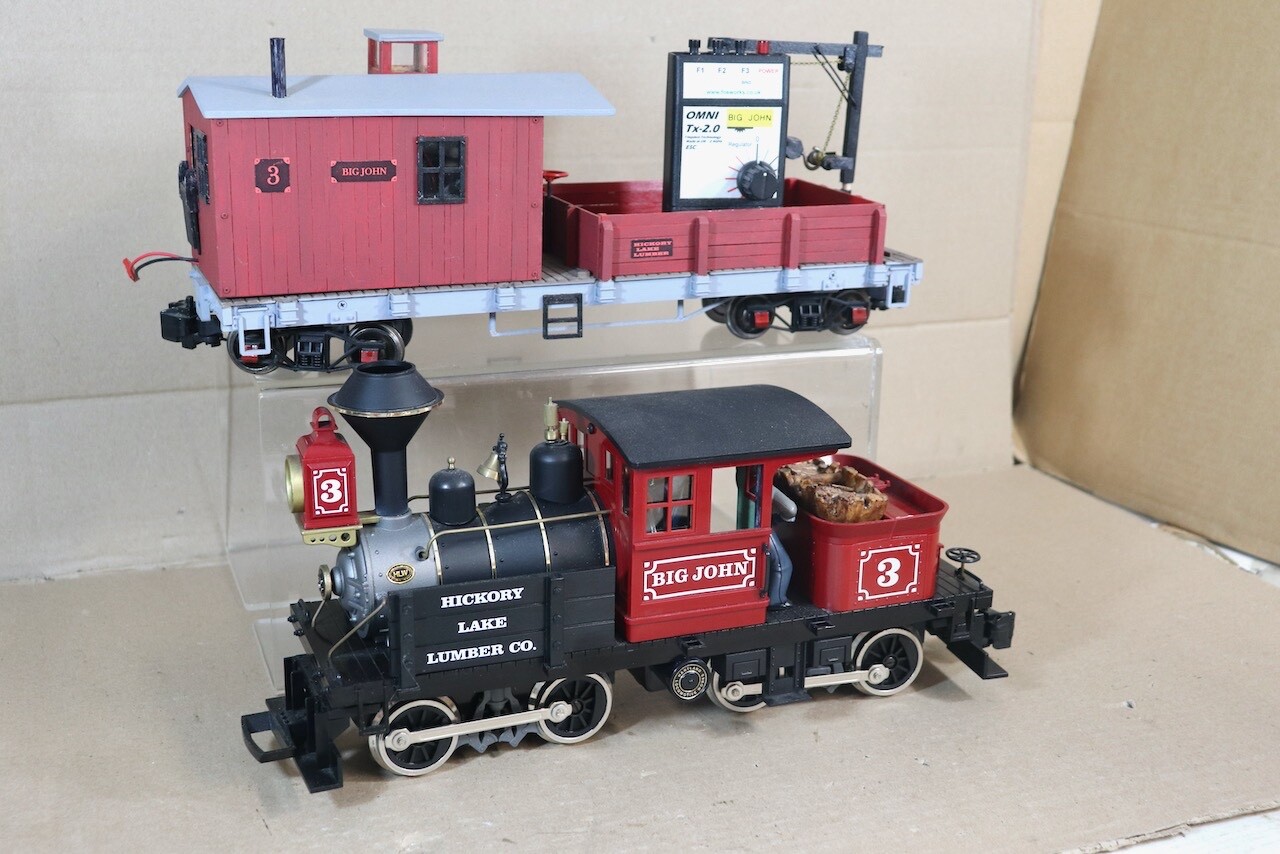 HARTLAND LOCOMOTIVE WORKS RADIO CONTROL HICKORY LAKE LUMBER 0-4-4-0 BIG JOHN of