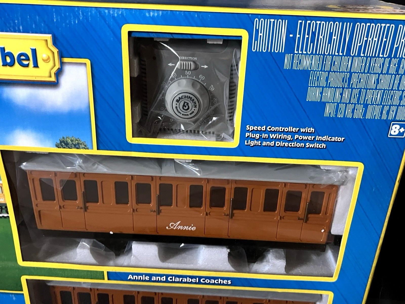 Rare Bachmann Thomas with Annie & Clarabel Deluxe Large Scale Electric Train Set