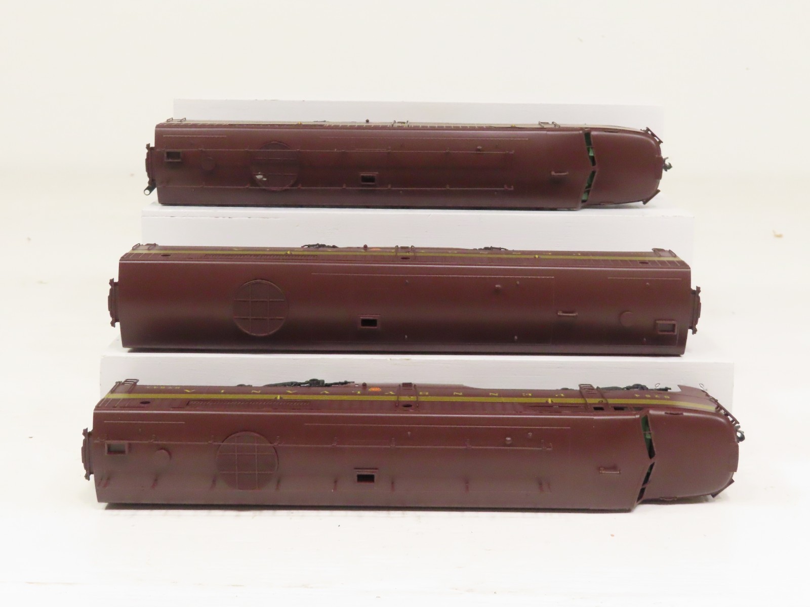 Key Imports HO Brass PRR Alco PA-1/2 3-Unit Set Tuscan Red #83 RARE NIB 12811