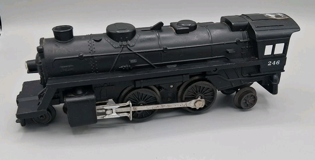 Cast Metal Scout Team Lionel #246 Columbia 2-4-2 Steam Locomotive Train Engine