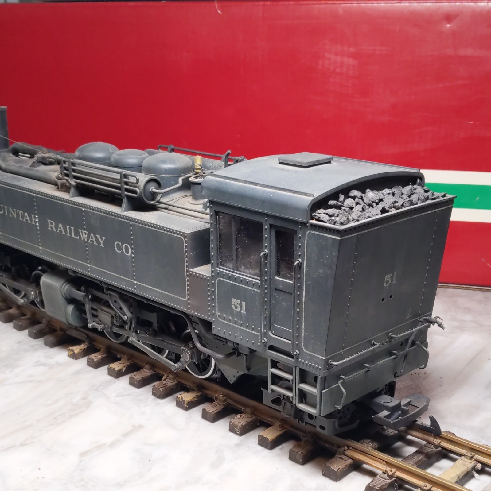 LGB Uintah Railway Co. Steam Locomotive No. 51 2-6-6-2 G Scale Light