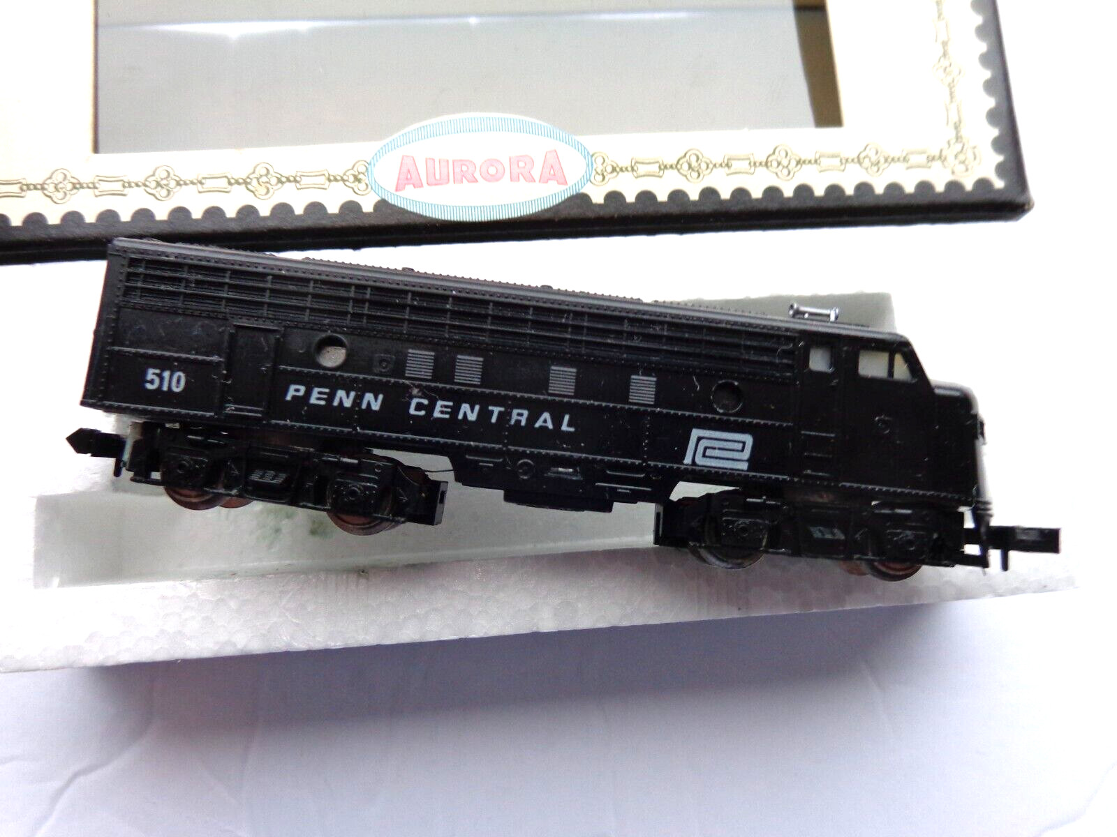 Aurora Postage Stamp Train N Scale #4859 Penn. Central F9-A Diesel Loco. NEW