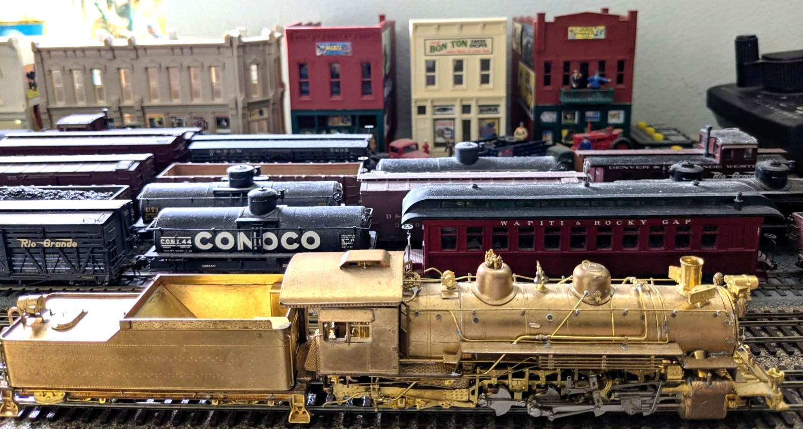 LNIB! BRASS D&RGW K-36 2-8-2 WESTSIDE HOn3 *FULL BACKHEAD *SNOW PLOW *RUNS G@@D!