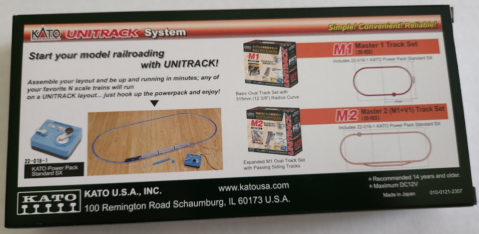 Kato 106-0432-DCC EMD FP7A Milwaukee Road #96A,96B (2) w/ DCC Locomotive N Scale