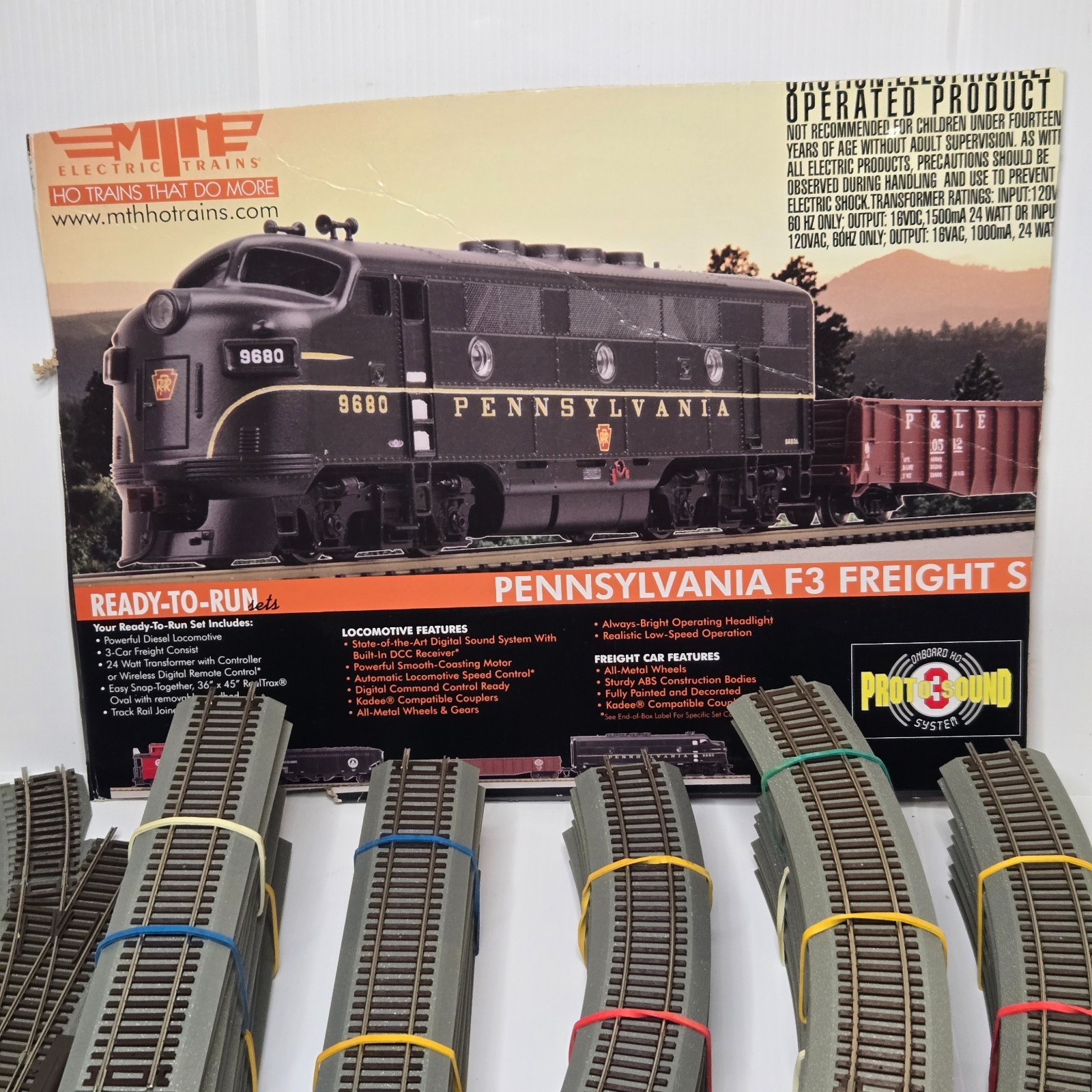 MTH HO Pennsylvania F3 Diesel Loco Proto-Sound 3.0 +DCS +Tank Car TESTED