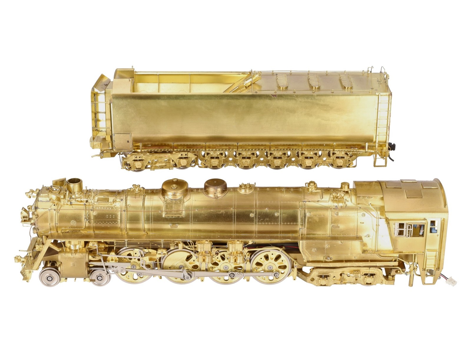 Overland 0152 O 2-Rail BRASS NP A-5 4-8-4 Steam Loco & Tender – Unpainted EX/Box