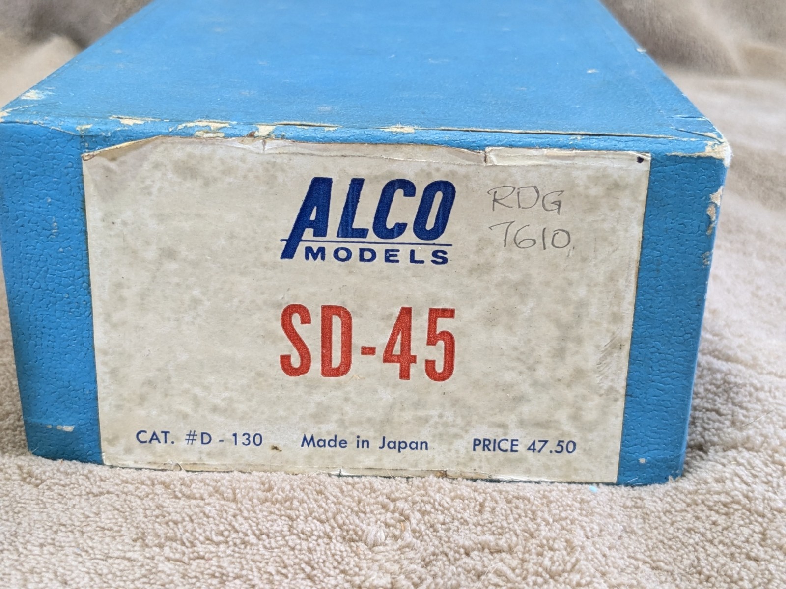 Alco HO Brass Model D-130 SD-45 Locomotive Painted Reading #7610