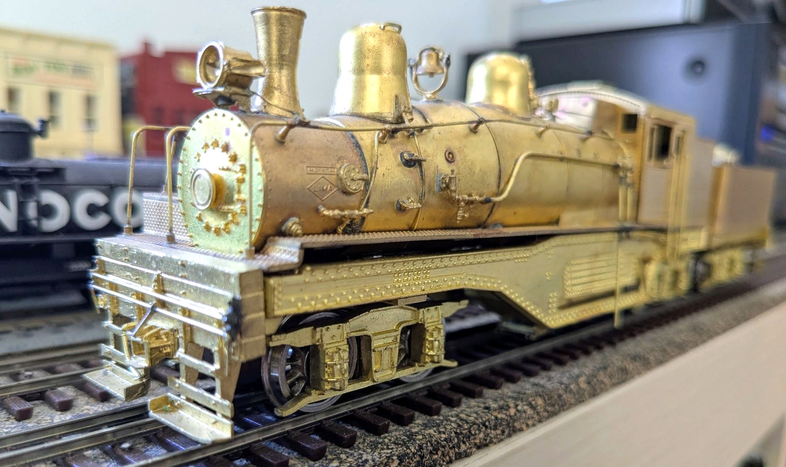 SUPER RARE! THE TRAIN SHOP KTM BRASS WM #6 3-TRUCK SHAY HO *BACKHEAD *RUNS G@@D!