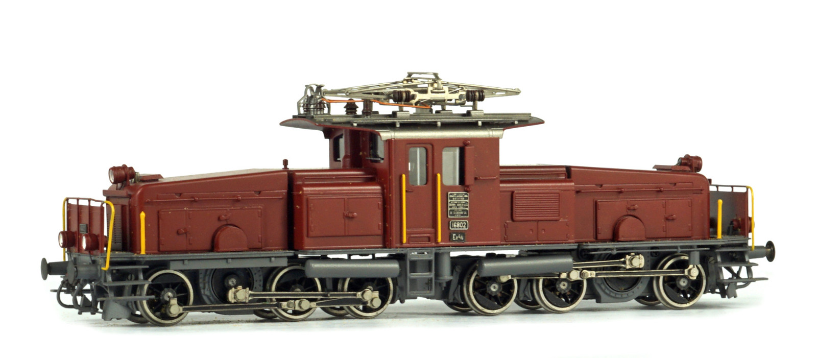 METROPOLITAN 766 HO H0 BRASS SBB-CFF Ee 6/6 16 802 sup. brun , Laiton Messing