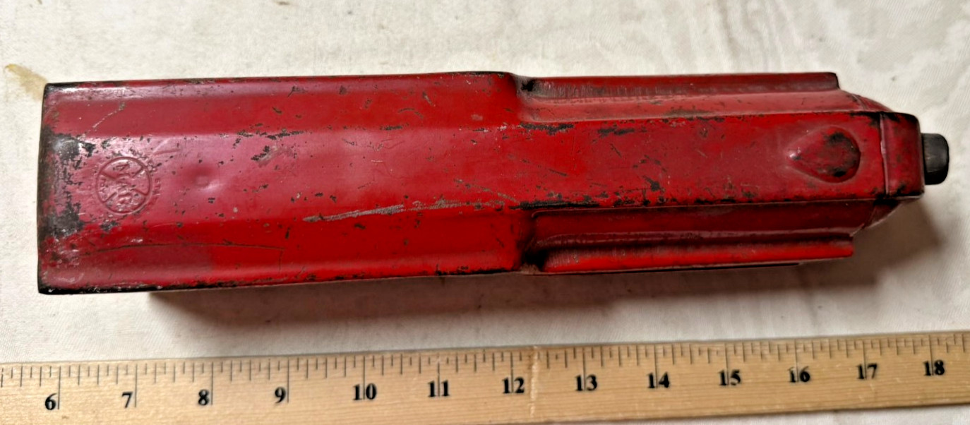 Marx Lumar Lines Red Floortoy Train Engine Stamped Steel – complete (#1)