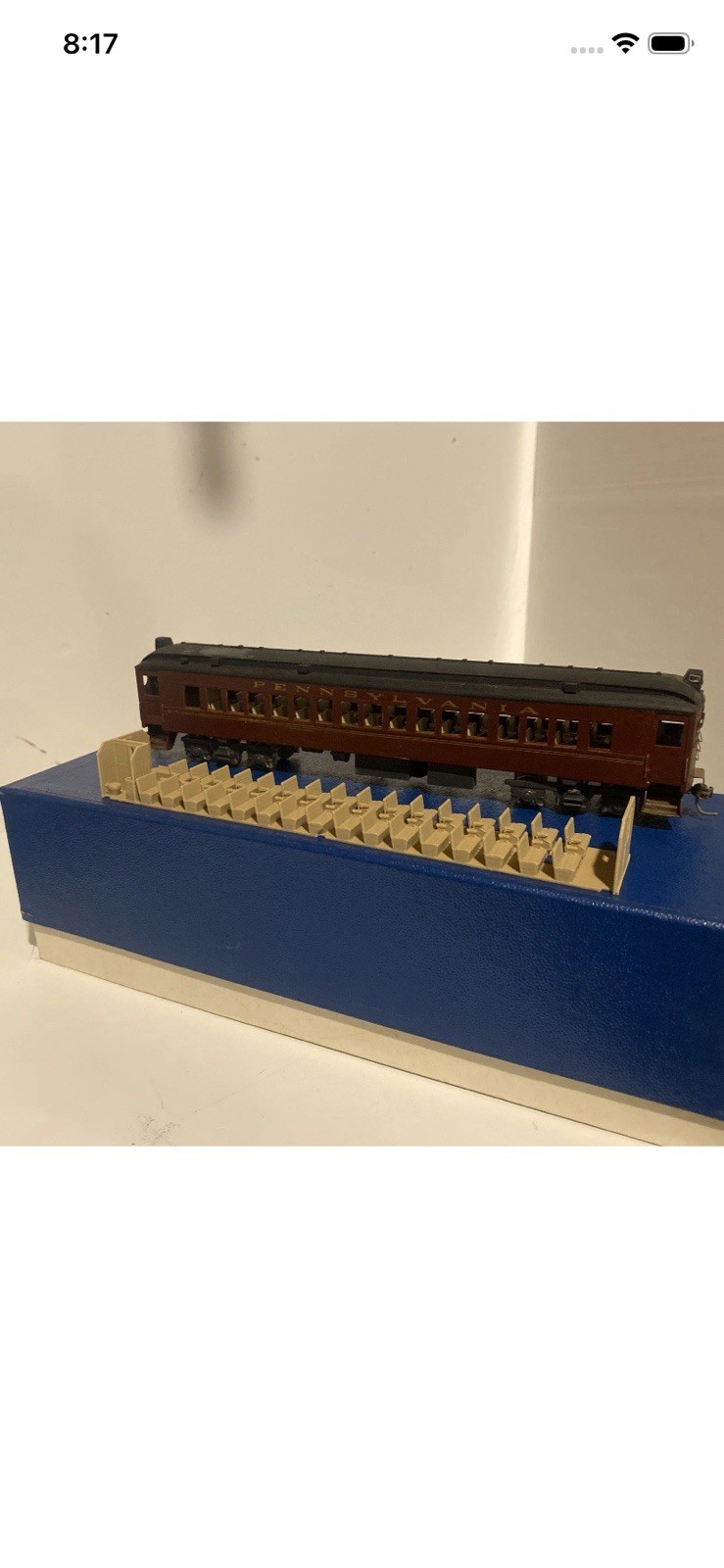 3-D Printed Interior For ALCO HO Scale Brass PENNSYLVANIA PRR MP-54