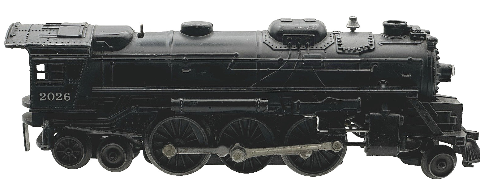 Lionel Postwar 2026 Steam Engine w/ 6466W Whistling Tender 2-6-4 Serviced C-7