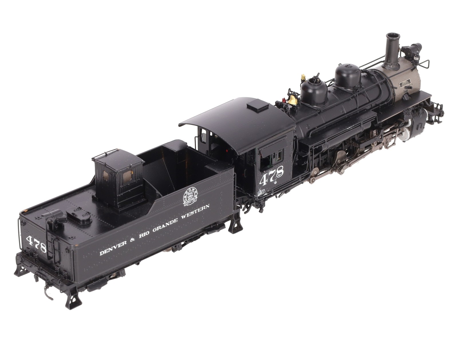 Mountain Model Imports DC1031-1 On30 BRASS D&RGW K-28 2-8-2 Loco & Tender #478