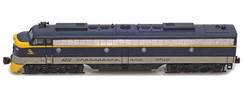 AZL 62612-1 Z-scale Chesapeake Ohio C&O E8 A #4010 Diesel Locomotive NEW &TESTED