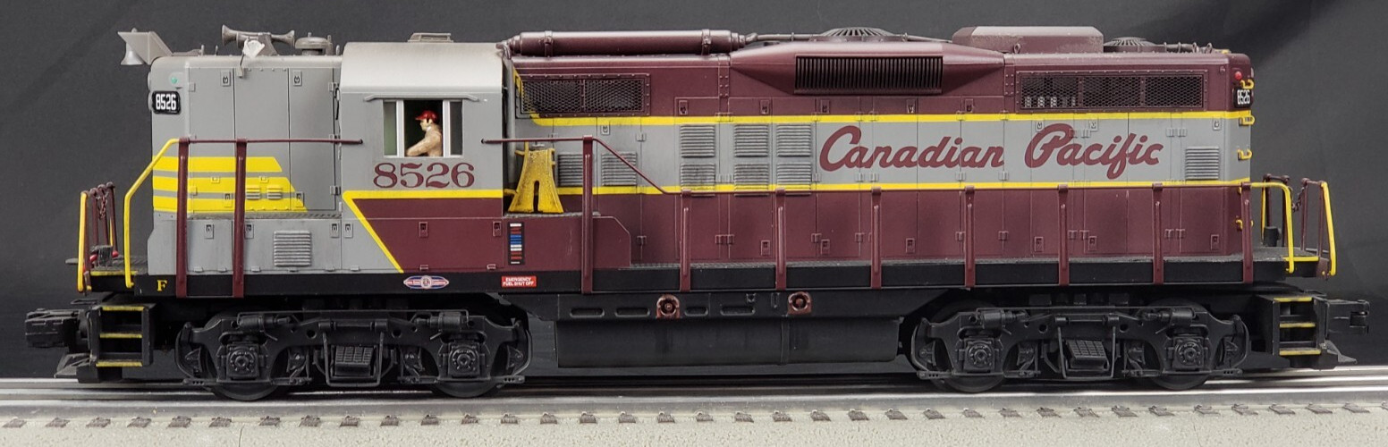 CUSTOM MTH Premier O Scale/3 Rail Canadian Pacific Passenger GP9 Loco Proto 3.0