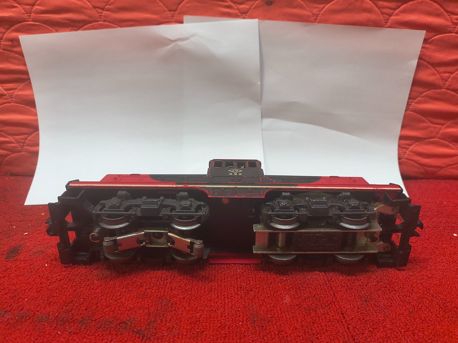 Used Lionel 625 Vintage Lehigh Valley Red & Black Diesel Switcher Good Cond
