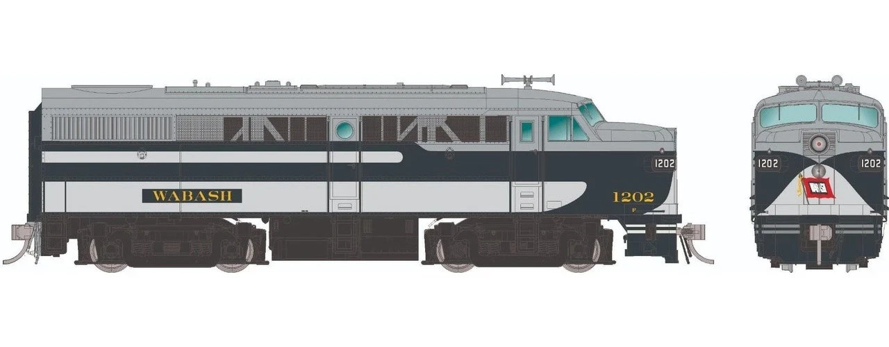Rapido ~ HO Scale ~ Alco FA-1 ~ Wabash #1204 ~ DC/DCC/Sound ~ 037583