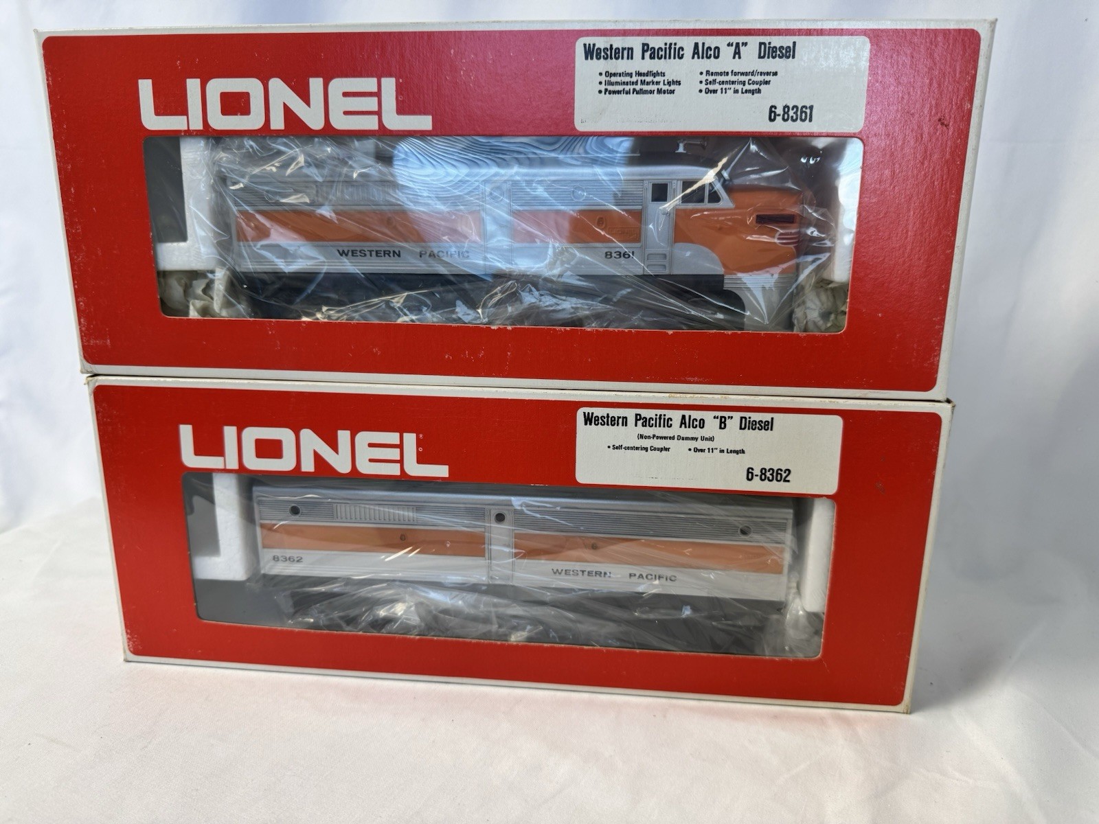 Lionel Western Pacific Alco AB set 6-8361, 8362