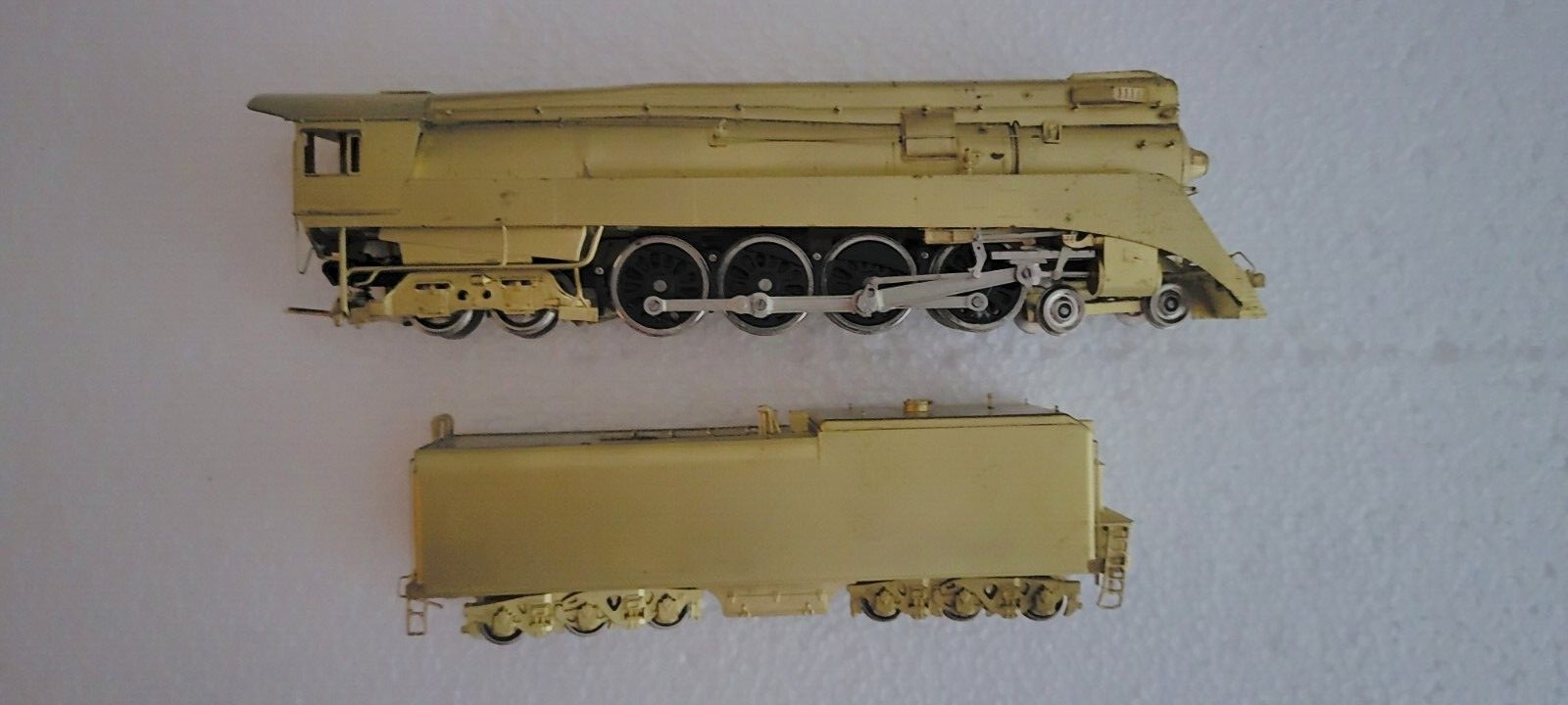 HO NICKEL PLATE BRASS (unpainted) SP GS-4 4-8-4 Steam Loco + Tender PRISTINE