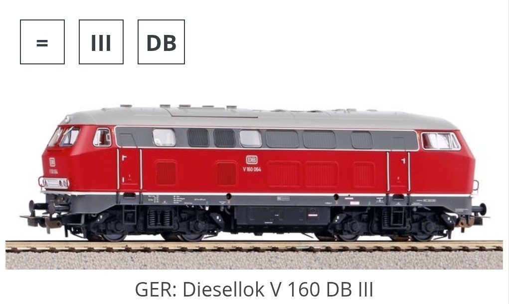 Piko DB BR 160 Diesel Locomotive 52404 HO Scale DCC Ready