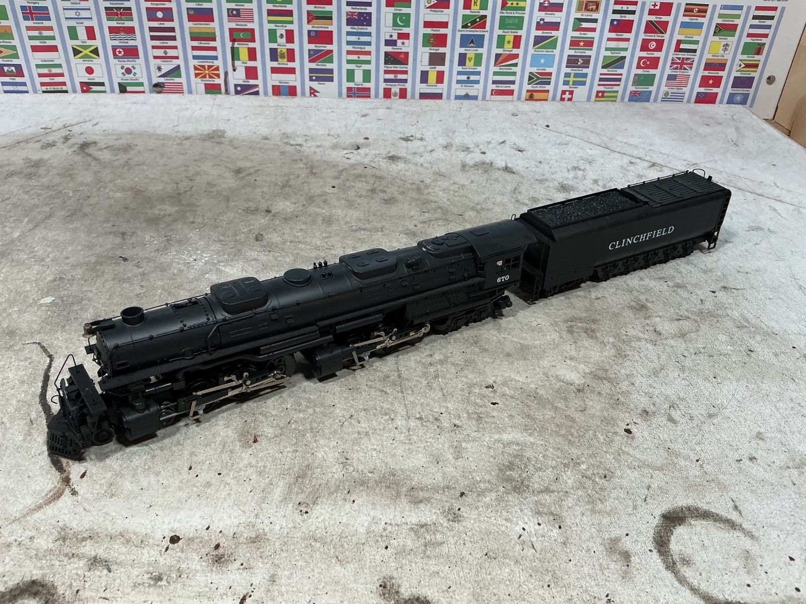 Rivarossi H0 1597 Steam Engine Clinchfield in Original Box