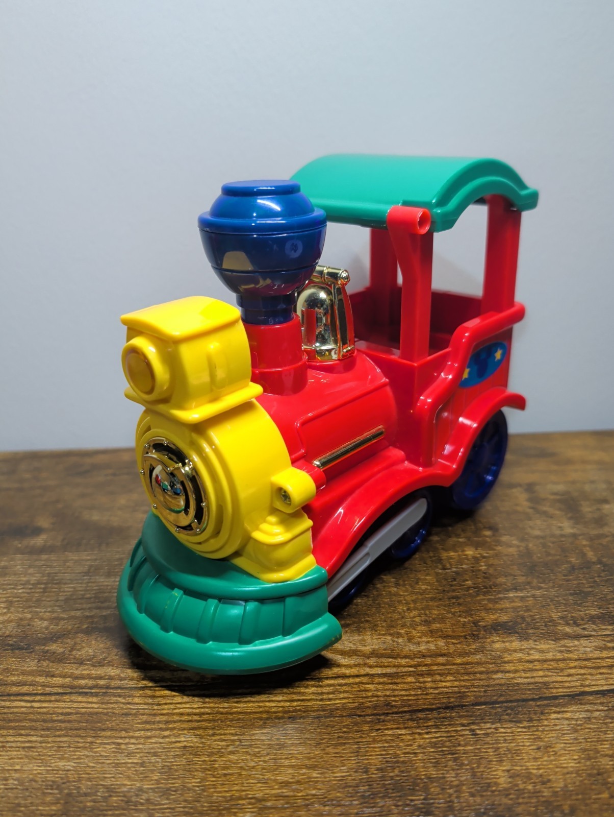 Vtg Fisher Price Mickey Hometown Railroad Disney Train With Lights And Sounds